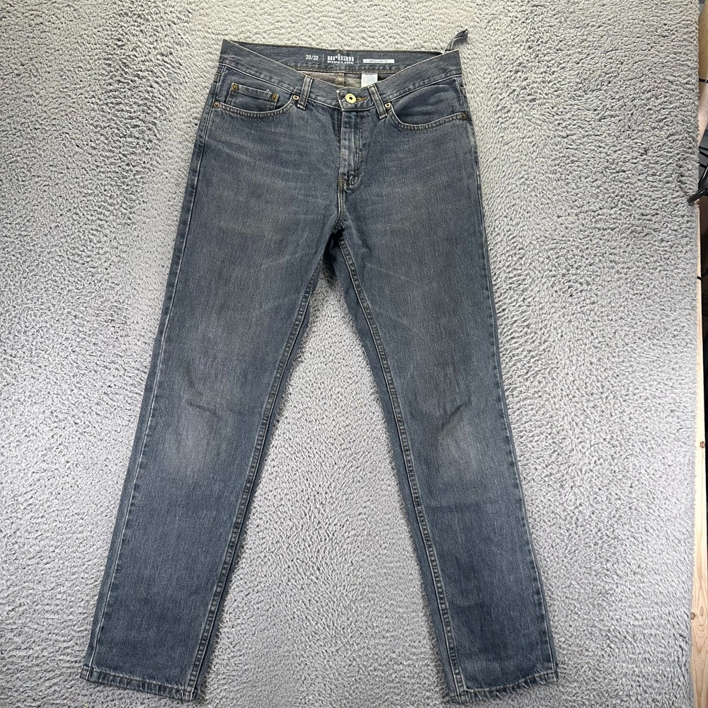 Vintage Urban Pipeline Jeans Mens 30x32 Cotton Denim Straight Leg Faded Workwear